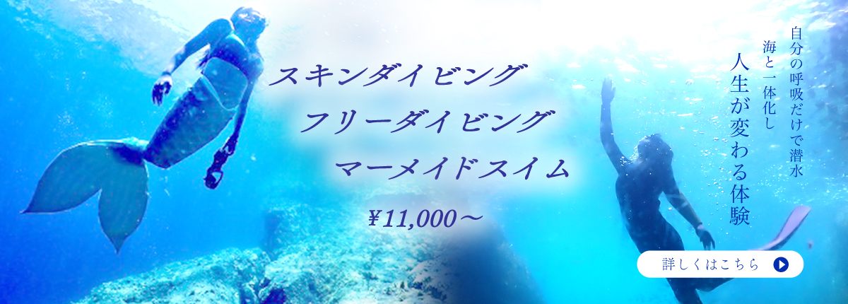 スキンダイビング、フリーダイビング、マーメイドスイム