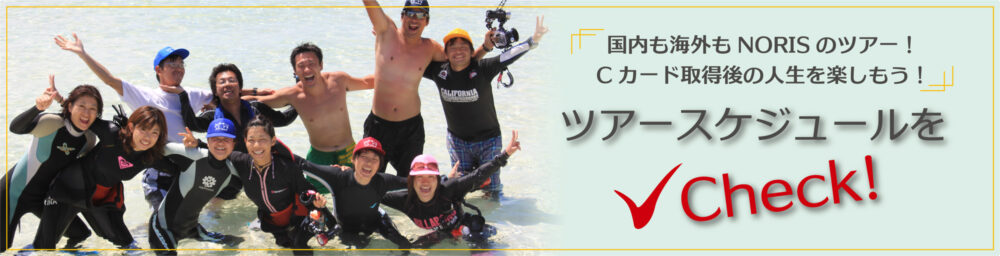 国内も海外もNORISのツアー!Cカード取得後の人生を楽しもう! ツアースケジュールをチェック!